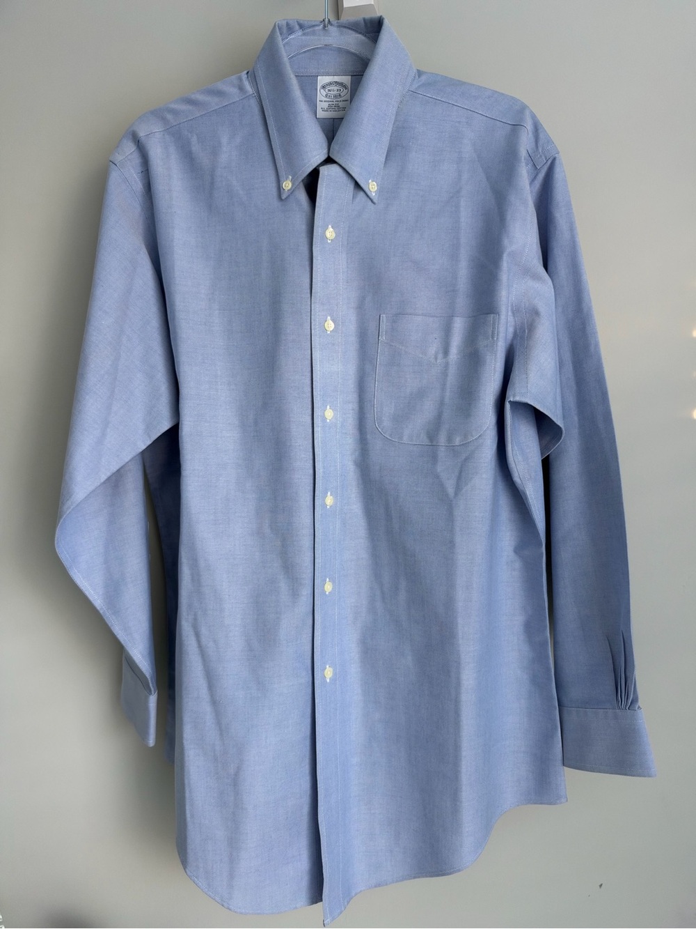 Brooks Brothers Light Blue Slim Fit Dress Shirt, NWOT, 16.5/33